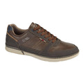 Dark Brown - Front - Route 21 Mens Leisure Shoes