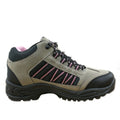 Grey-Pink - Back - Dek Womens-Ladies Grassmere Lace-Up Ankle Trek & Trail Boots