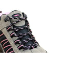 Grey-Pink - Pack Shot - Dek Womens-Ladies Grassmere Lace-Up Ankle Trek & Trail Boots