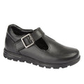 Black - Front - Roamers Girls Leather Mary Janes