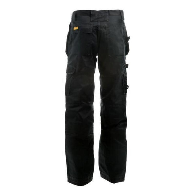 Black - Side - Dewalt Mens Pro Tradesman Work Trousers