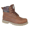 Brown - Front - Woodland Mens Crazy Horse Leather Utility Boots