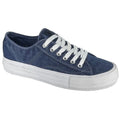Denim Blue - Front - Rdek Womens-Ladies Canvas Trainers