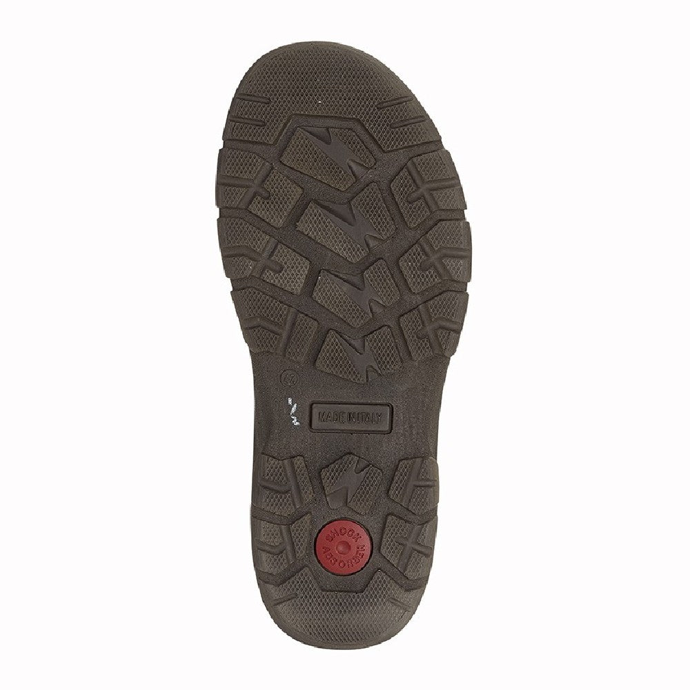 Brown - Back - IMAC Mens Waxy Leather Sandals