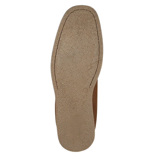 Tan - Back - Roamers Mens Suede Ankle Boots