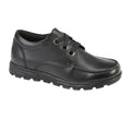 Black - Front - Roamers Girls Leather School Shoes