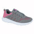 Pink-Grey - Front - Rdek Womens-Ladies Aurora Trainers