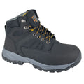 Black - Front - Grafters Mens Action Nubuck Safety Boots