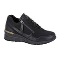 Black - Front - Cipriata Womens-Ladies Ada Glamour Trainers