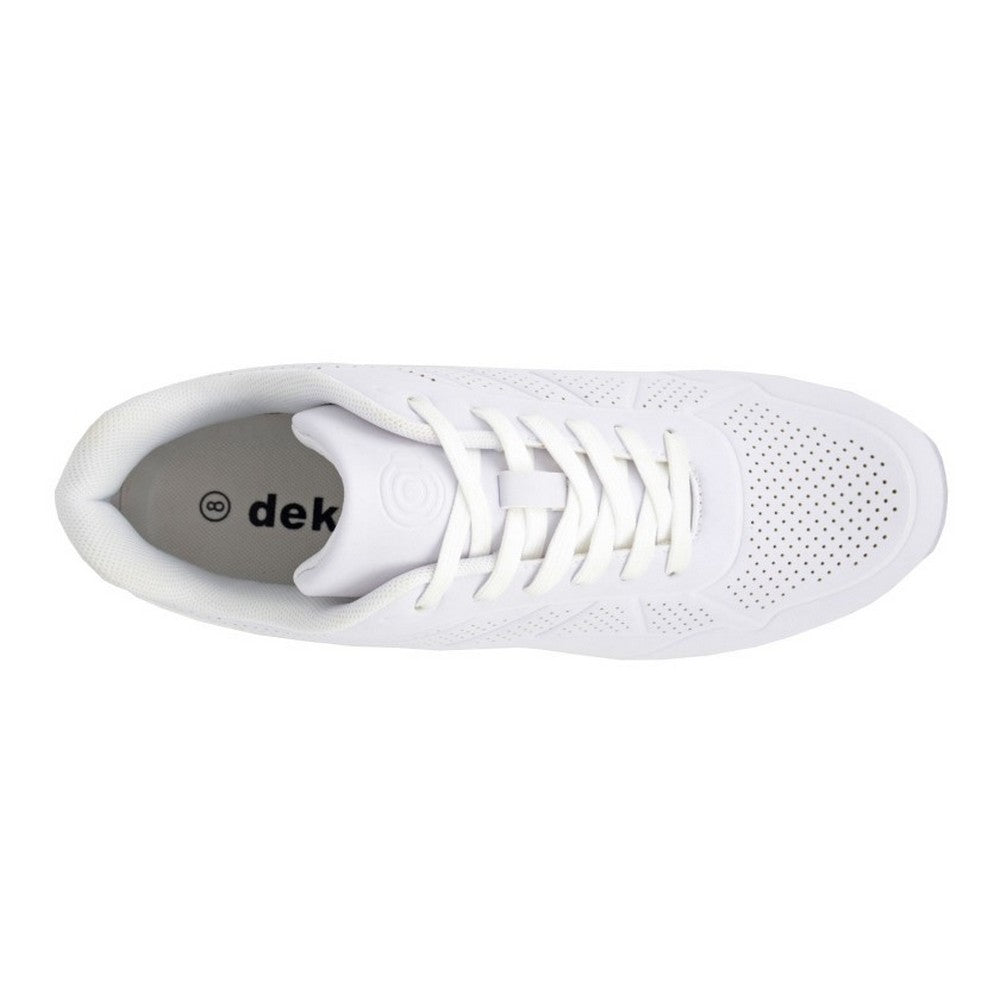 White-Grey - Side - Dek Mens Penalty Lace Up Bowling Shoes
