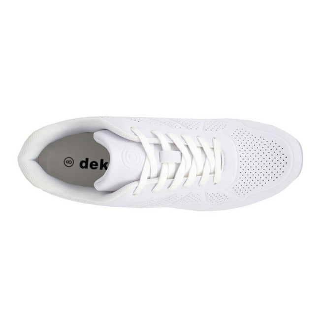 White-Grey - Side - Dek Mens Penalty Lace Up Bowling Shoes