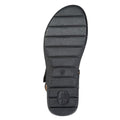 Black Shimmer - Back - Boulevard Womens-Ladies Shimmer Touch Fastening Sandals