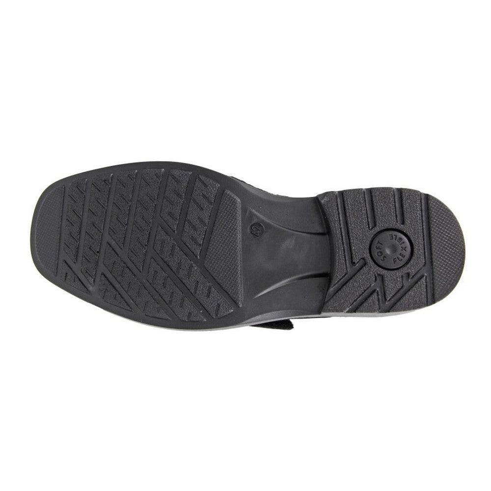 Black - Back - Roamers Mens Leather Lace Up Shoes