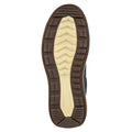 Navy - Back - Scimitar Mens Synthetic Nubuck Trainers