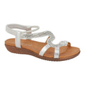 Silver - Front - Cipriata Womens-Ladies Serpent Sandals