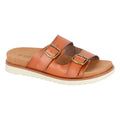 Tan - Front - Cipriata Womens-Ladies Tiberia Mule Sandals