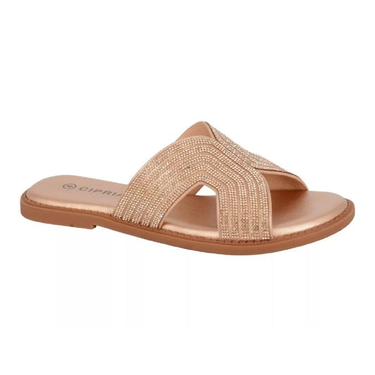 Gold - Front - Cipriata Womens-Ladies Celina Sandals