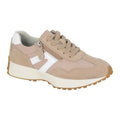 Light Taupe - Front - Cipriata Womens-Ladies Ferrara Action Leather Trainers
