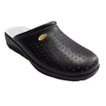 Black - Front - Dek Womens-Ladies Leather Clogs