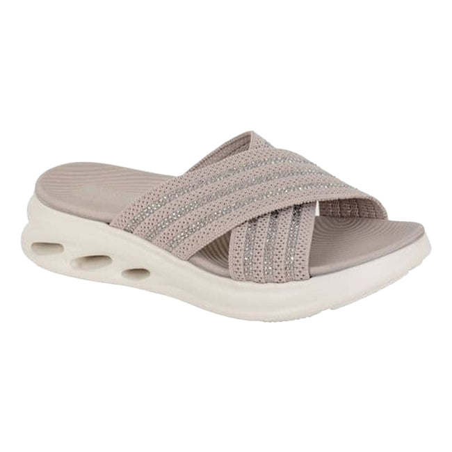 Grey - Front - Cipriata Womens-Ladies Elina Mule Sandals