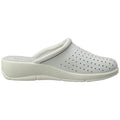 White - Back - Dek Womens-Ladies Coated Leather Clogs
