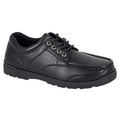 Black - Front - Route 21 Mens Monty Boat Shoes