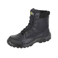 Black - Front - Grafters Mens DMZ 6 Leather Safety Boots