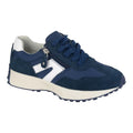 Navy - Front - Cipriata Womens-Ladies Felisa Suede Trainers