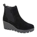 Black - Front - Cipriata Womens-Ladies Amina Suede Ankle Boots