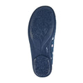 Navy - Back - Sleepers Womens-Ladies Carol Slippers