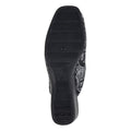 Black-Silver - Back - Sleepers Womens-Ladies Priya Brocade Mule Slippers