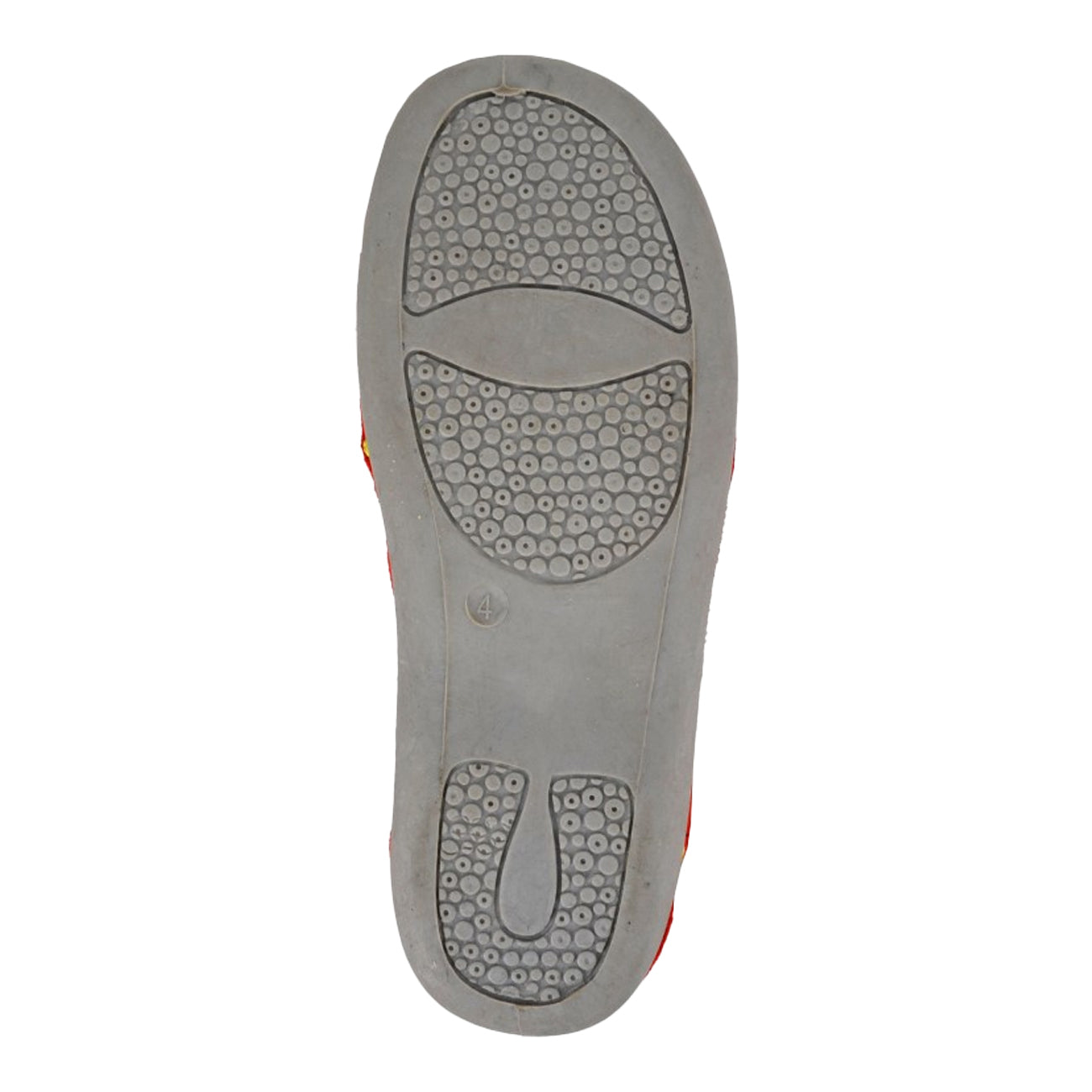 Red-Grey - Back - Sleepers Womens-Ladies Isla Dotted Slippers