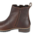 Brown - Side - Woodland Womens-Ladies Leather Chelsea Boots