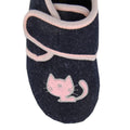 Navy Blue - Side - Sleepers Childrens-Kids Kit Slippers