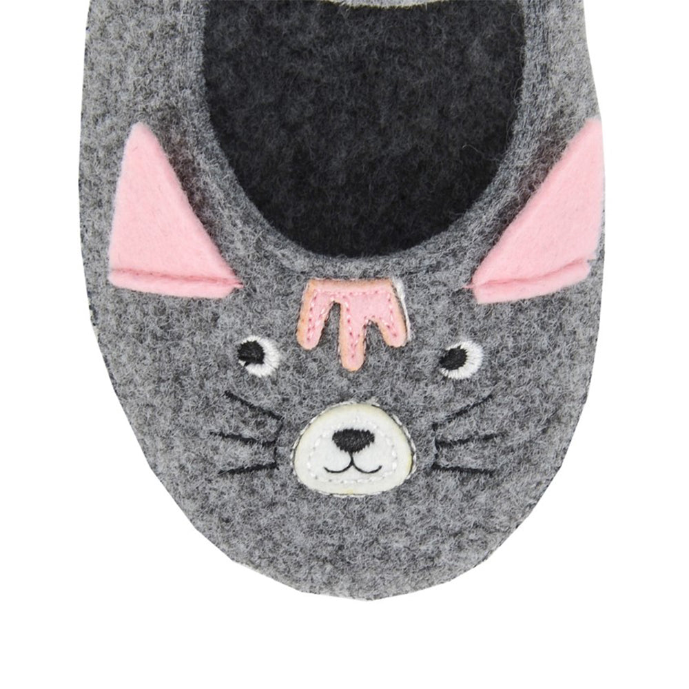 Light Grey - Side - Sleepers Childrens-Kids Marley Slippers