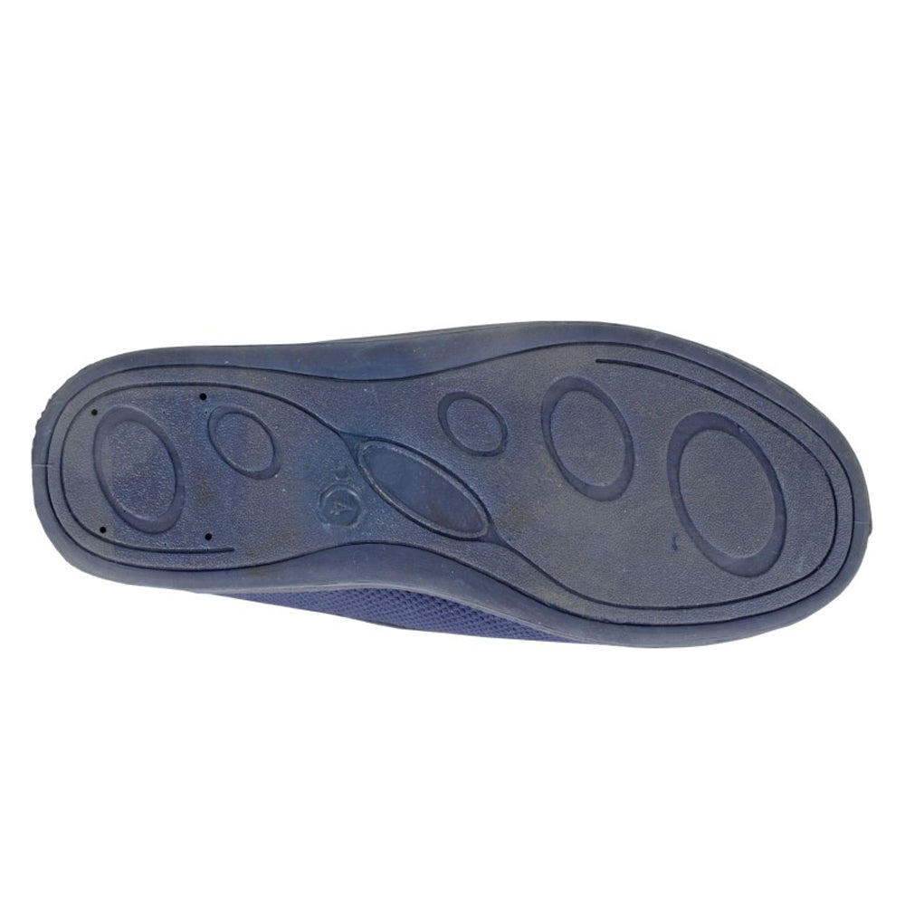 Navy - Side - Sleepers Womens-Ladies Dora Synthetic Slippers