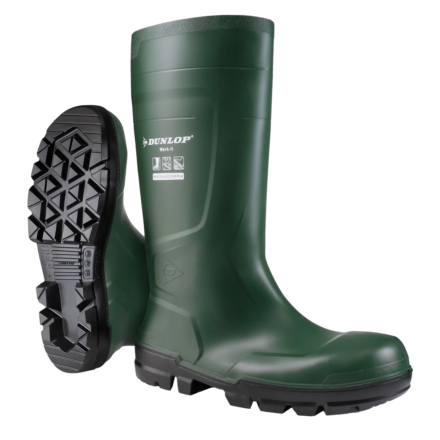Heritage Green - Pack Shot - Dunlop Womens-Ladies Work-It Wellington Boots