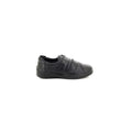 Black - Back - Mod Comfys Womens-Ladies 2 Bar Touch Fastening Leisure Shoes