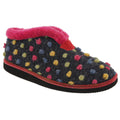 Fuchsia-Multi - Front - Sleepers Womens-Ladies Tilly Lightweight Thermal Lined Bootee Slippers