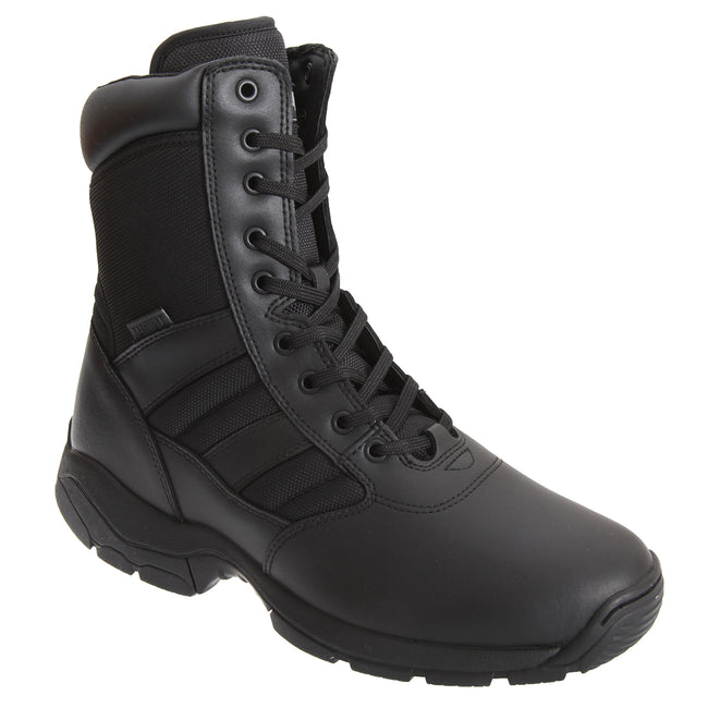 Black - Pack Shot - Magnum Mens Panther 8 Inch Side Zip Military Combat Boots