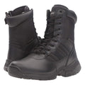 Black - Close up - Magnum Mens Panther 8 Inch Side Zip Military Combat Boots