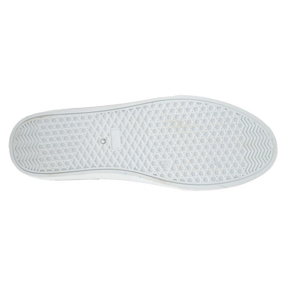 Navy Blue - Back - Dek Mens 4 Eye Padded Canvas Deck Shoes