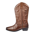 Dark Brown - Lifestyle - Woodland Mens High Clive Western Cowboy Boots