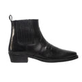 Black - Front - Woodland Mens Distressed Leather Gusset Western Ankle Boots
