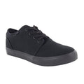 Black - Pack Shot - Dek Boys 4 Eye Black Canvas Deck Shoes