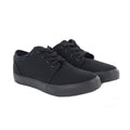 Black - Close up - Dek Boys 4 Eye Black Canvas Deck Shoes