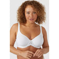 Taupe-White - Lifestyle - Gorgeous Womens-Ladies Wing Lace T-Shirt Bra (Pack of 2)