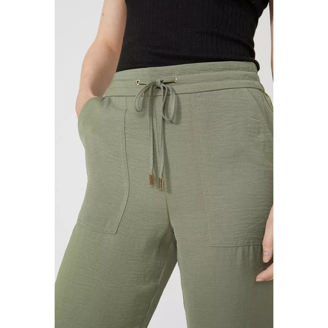 Khaki - Side - Maine Womens-Ladies Jogging Bottoms