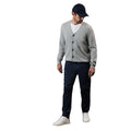 Light Grey - Pack Shot - Maine Mens Knitted Cotton Cardigan