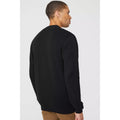 Black - Back - Maine Mens Knitted Cotton Cardigan
